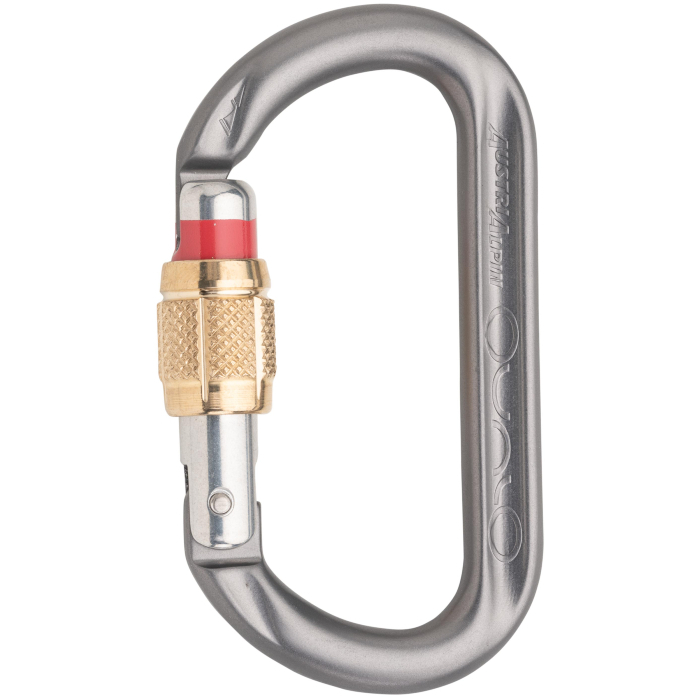 Austri Alpin Ovalo GI Screwlock Brass Sleeve Carabiner