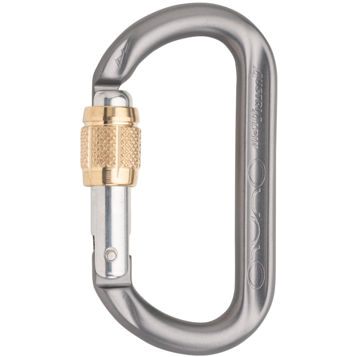 Austri Alpin Ovalo GI Screwlock Brass Sleeve Carabiner