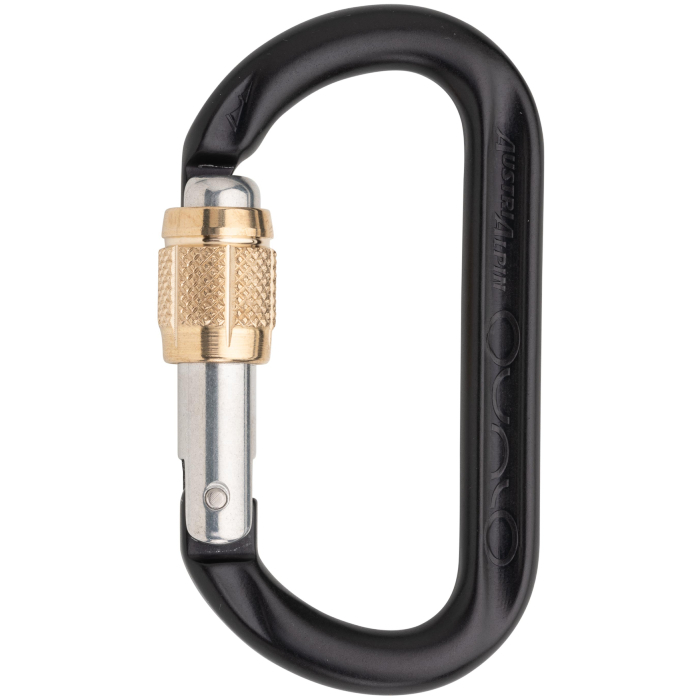 Austri Alpin Ovalo GI Screwlock Brass Sleeve Carabiner