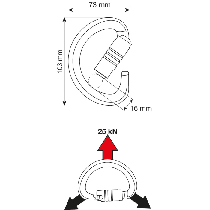 CAMP Triad 3Lock Carabiner