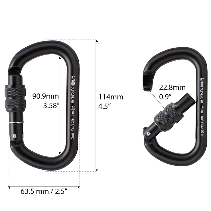 Fusion Supreme II Screw Carabiner