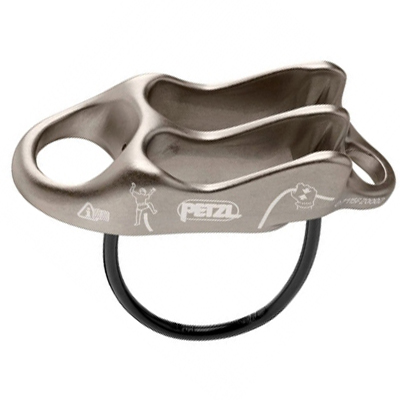 Petzl Reverso3 Side View Silver