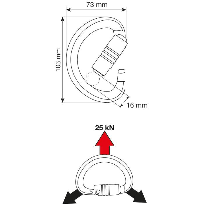 CAMP Triad 3Lock Carabiner