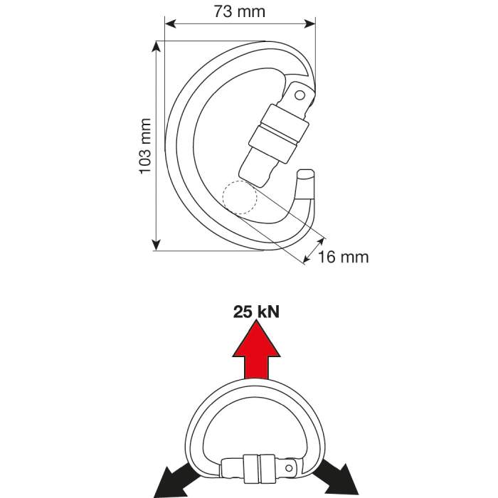 CAMP Triad Lock Carabiner