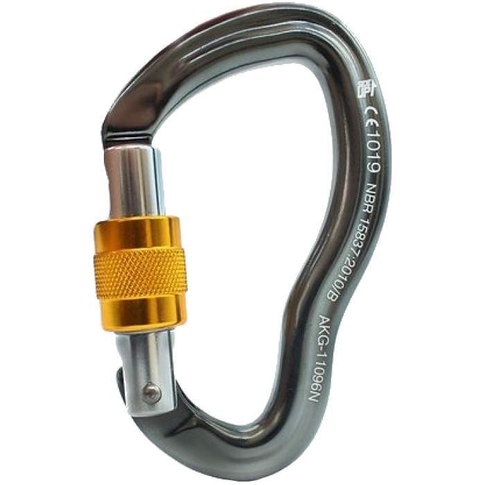 Conquista Alum D Curved Carabiner
