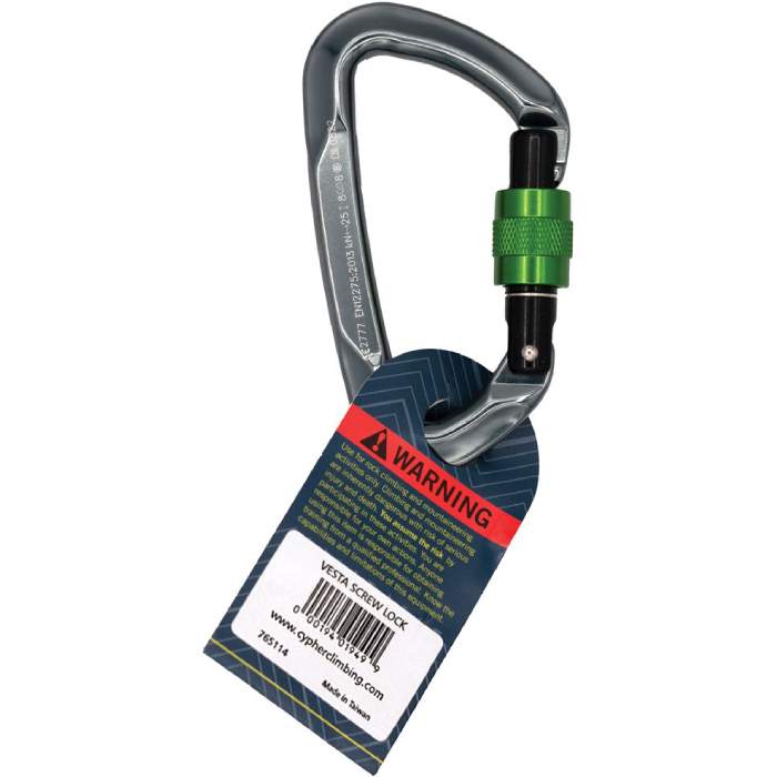 Cypher Vesta Screw Gate Carabiner