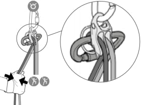 A double rope tubular device guide mode example